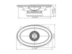 JBL STAGE3 6427 - 4" x 6"  175 Watt  2-way Coaxial Car Speakers