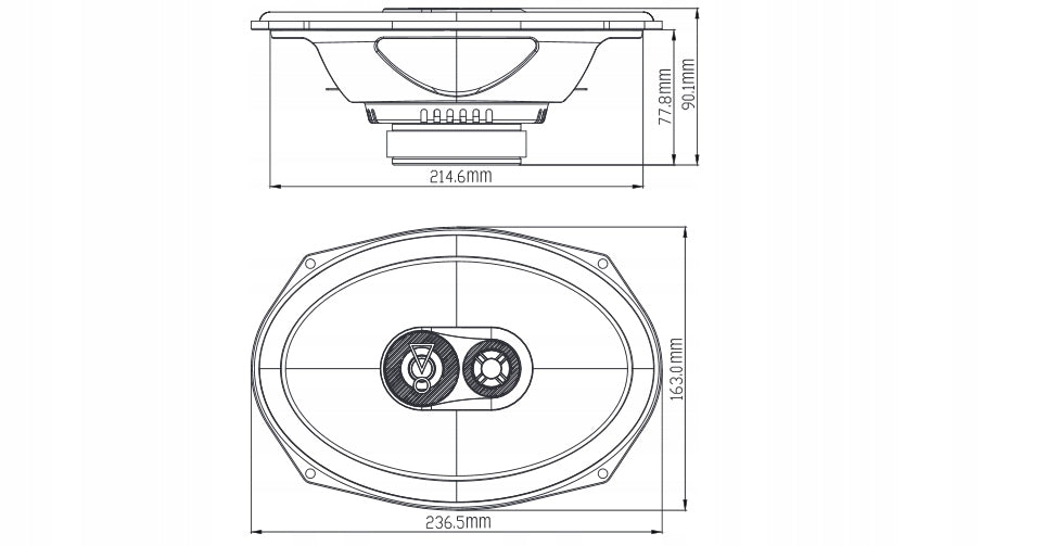 JBL STAGE3 9637 - 6"x9"  700 Watt  3-way Coaxial Car Speakers
