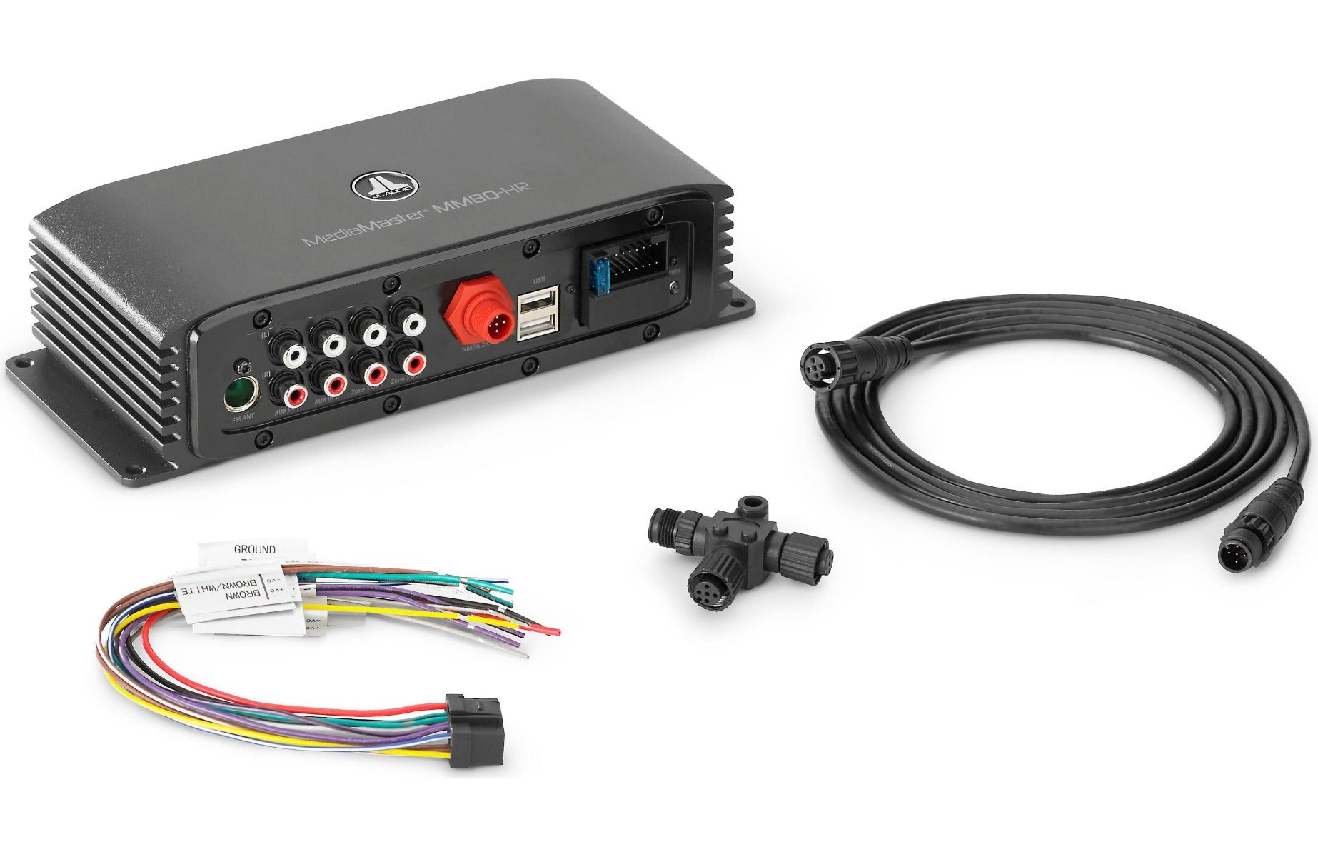 JL Audio MM80-HR MediaMaster hideaway marine digital media receiver with Bluetooth