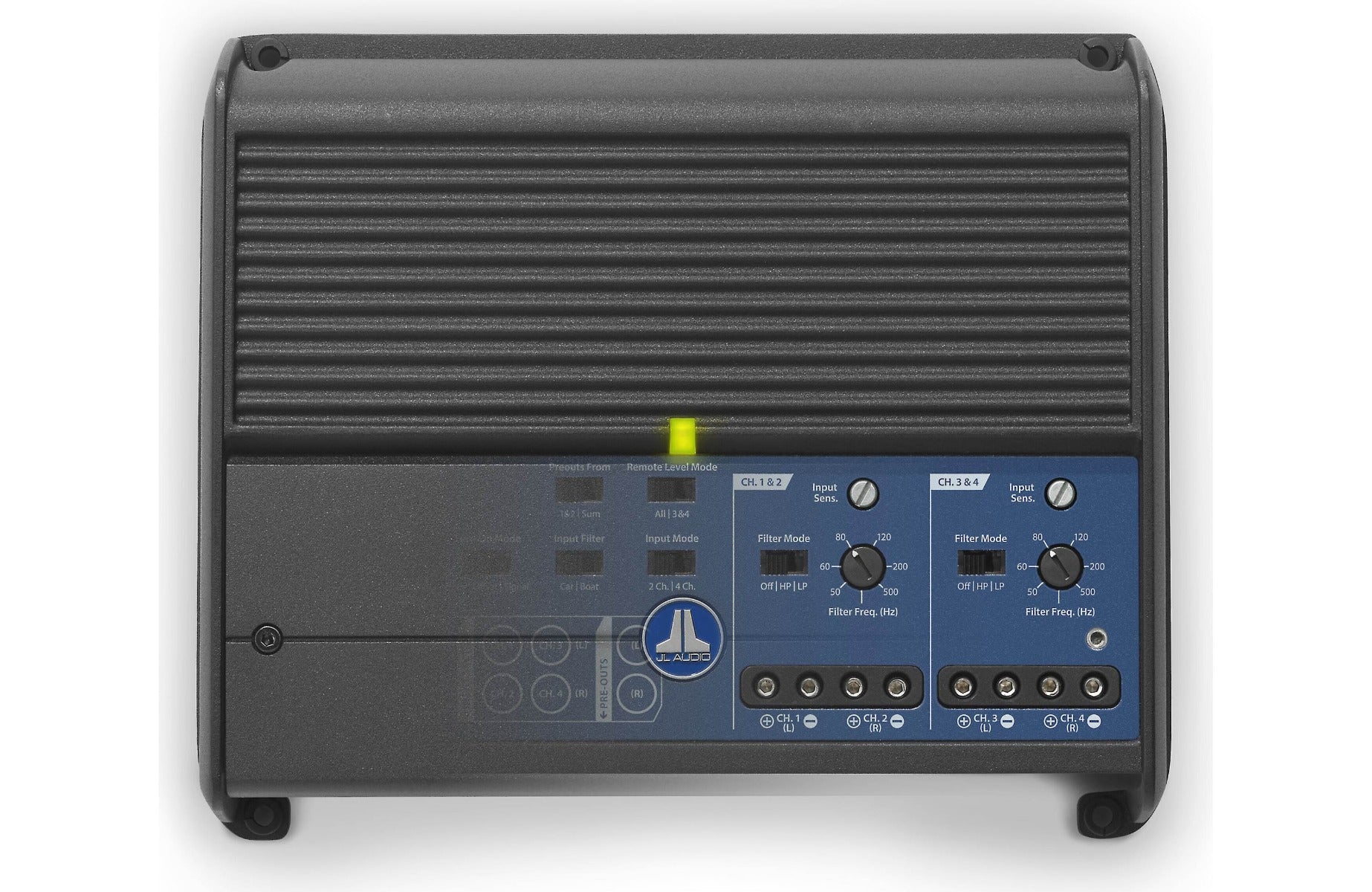 JL Audio XDM400/4 400 Watt RMS, 4-Channel Class D XMD Series Car/Marine Amplifier