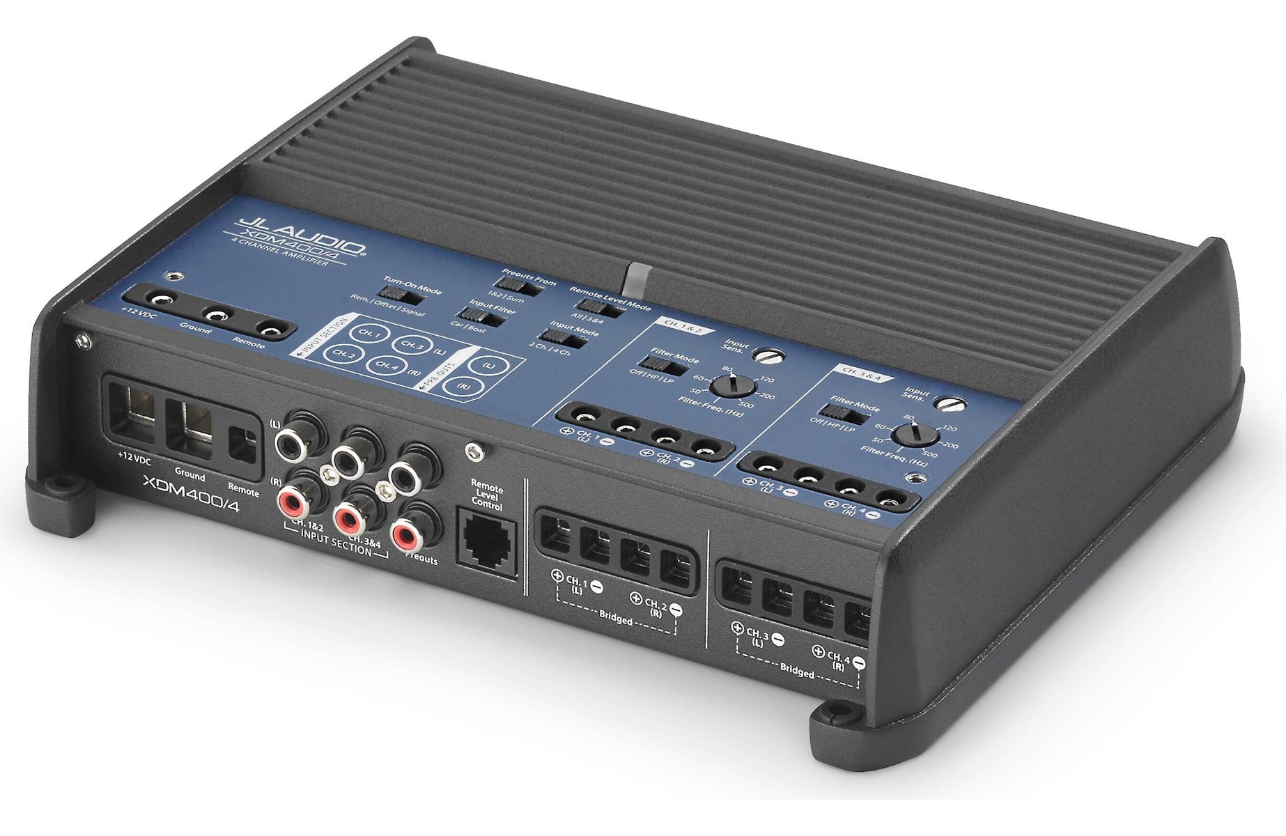 JL Audio XDM400/4 400 Watt RMS, 4-Channel Class D XMD Series Car/Marine Amplifier