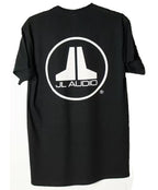 JL Audio Logo T-Shirt with White imprint on Black - Small