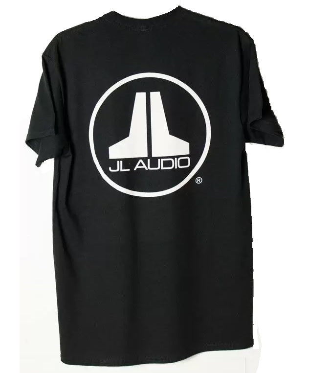 JL Audio Logo T-Shirt with White imprint on Black - Small