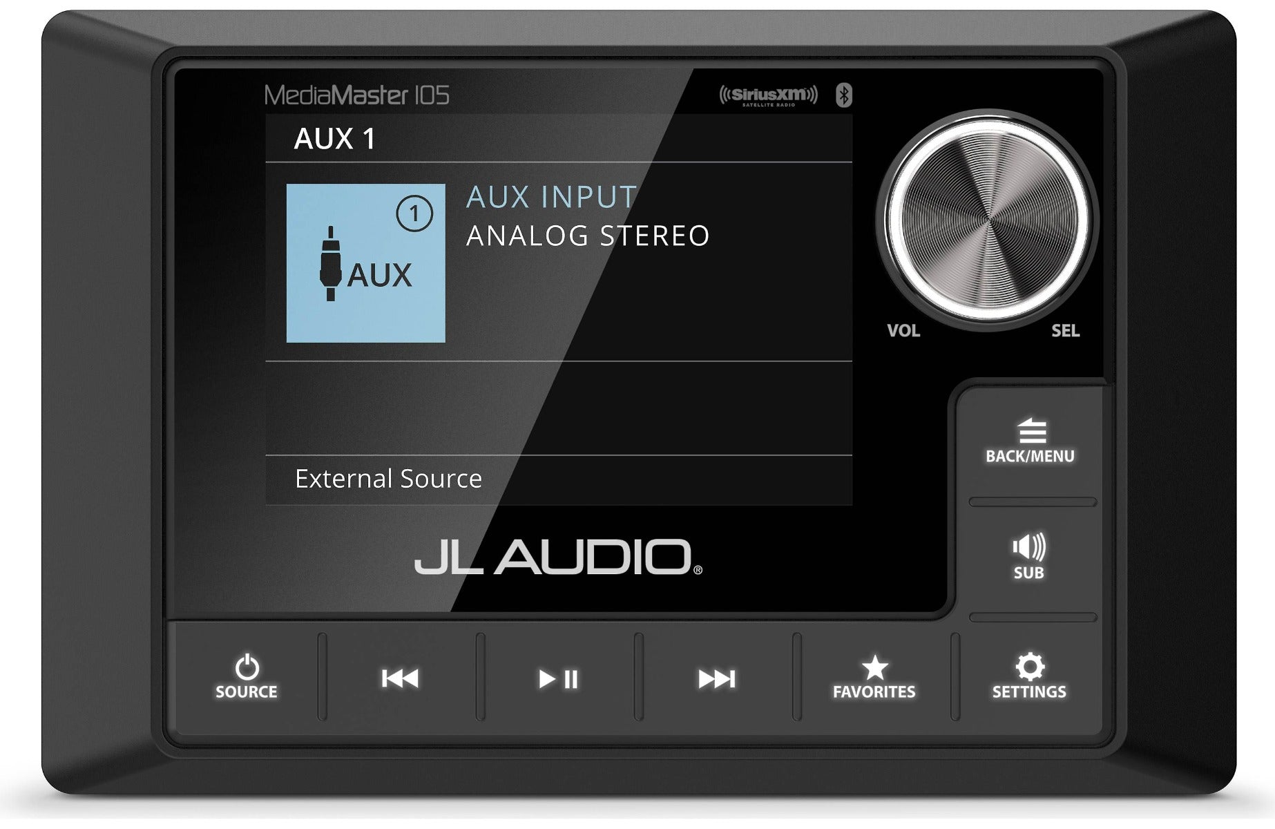 JL Audio MMR-50 MediaMaster Weatherproof Marine DAB+ Source Unit with Full Colour Display