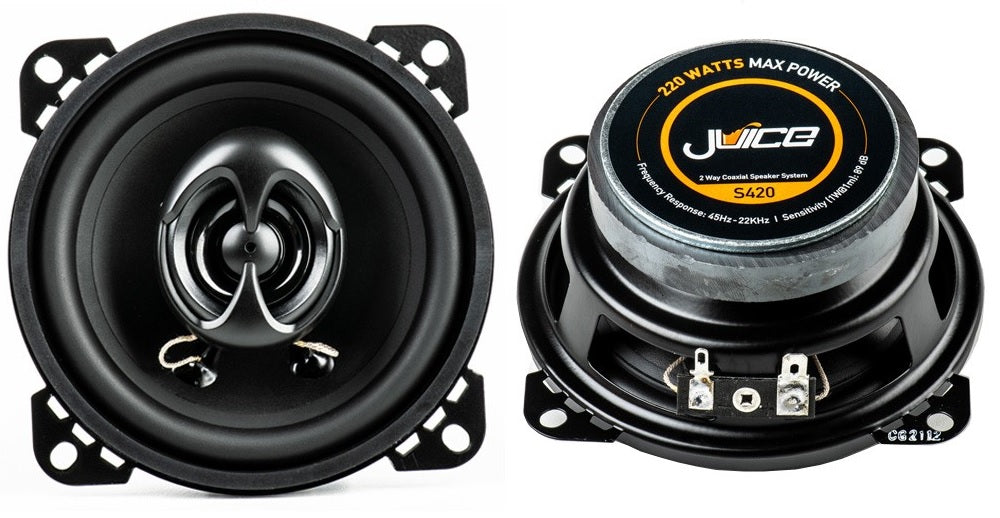 Juice JS420 2-way 4" (100cm) Coaxial 220 Watts Speakers