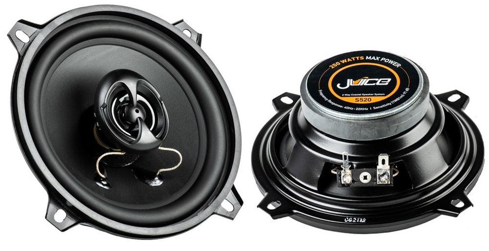 Juice JS520 2-way 5.25" (130cm) Coaxial 250 Watts Speakers