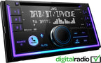 JVC KW-DB95BT Double DIN DAB CD/MP3/USB Variocolor AUX Bluetooth Amazon Alexa, w/DAB Aerial