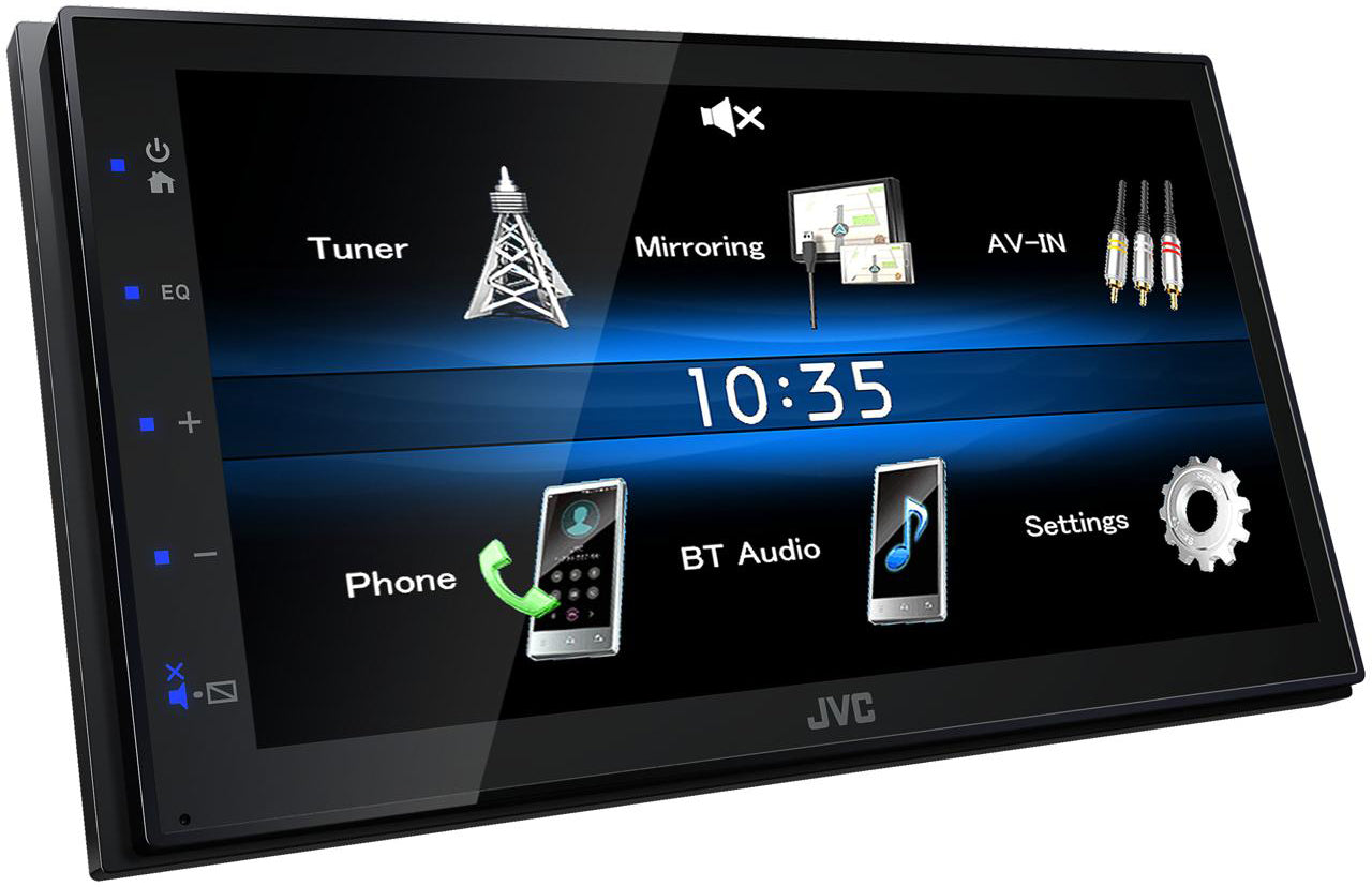 JVC KW-M25BT Mechless 6.8" Touch Screen Bluetooth iPhone USB Short-body Stereo