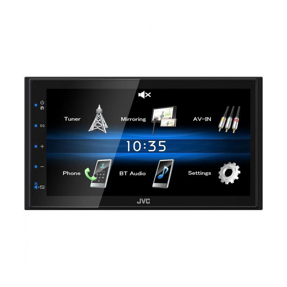 JVC KW-M27DBT Mechless 6.8" Touch Screen Android USB Mirroring, Bluetooth iPhone USB Short-body w/ DAB Aerial