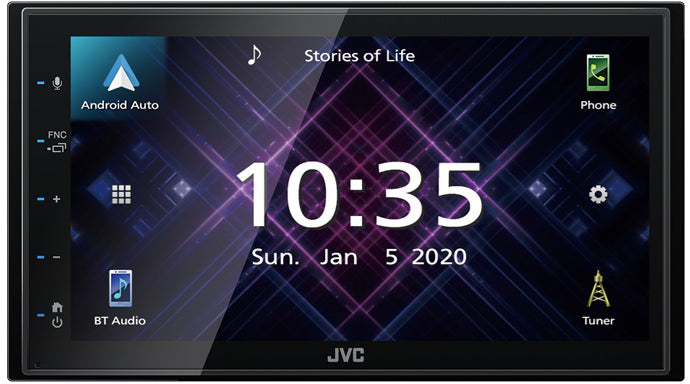 JVC KW-M565DBT Mechless 6.8" DAB Radio Bluetooth Apple CarPlay Android Short-body