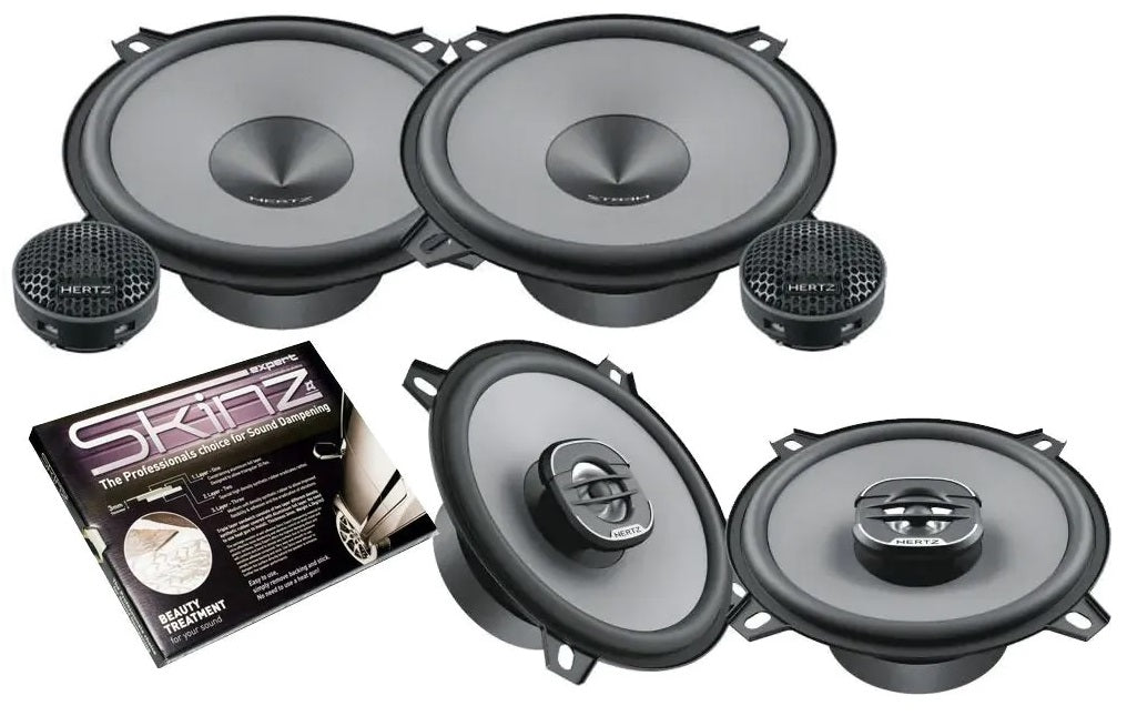 BMW 3 Series E30 Front & Rear Speakers Upgrade Hertz K130+ X130 UNO Series 5-1/4" 13cm 2-Way Speaker Upgrade