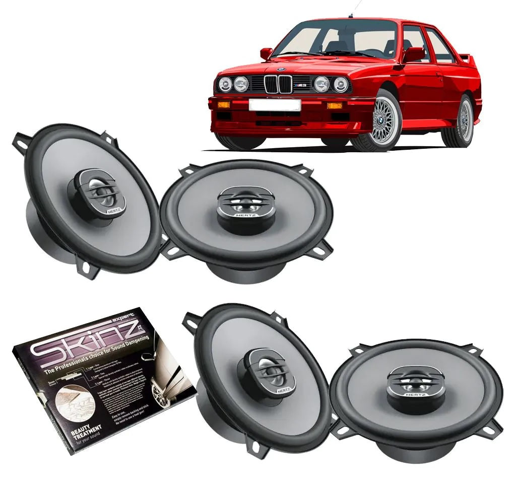BMW 3 Series E30 - Front & Rear Speakers Upgrade Hertz UNO X130 UNO Series 5-1/4" 13cm 2-Way Coaxial Speaker 160W