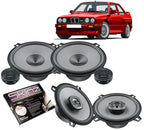 BMW 3 Series E30 Front & Rear Speakers Upgrade Hertz K130+ X130 UNO Series 5-1/4" 13cm 2-Way Speaker Upgrade