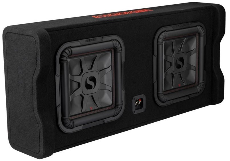 Kicker DL7TDF122 1200W RMS Loaded Dual 12" Downward Firing Sealed Subwoofer Enclosure