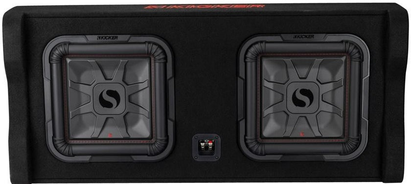 Kicker DL7TDF122 1200W RMS Loaded Dual 12" Downward Firing Sealed Subwoofer Enclosure