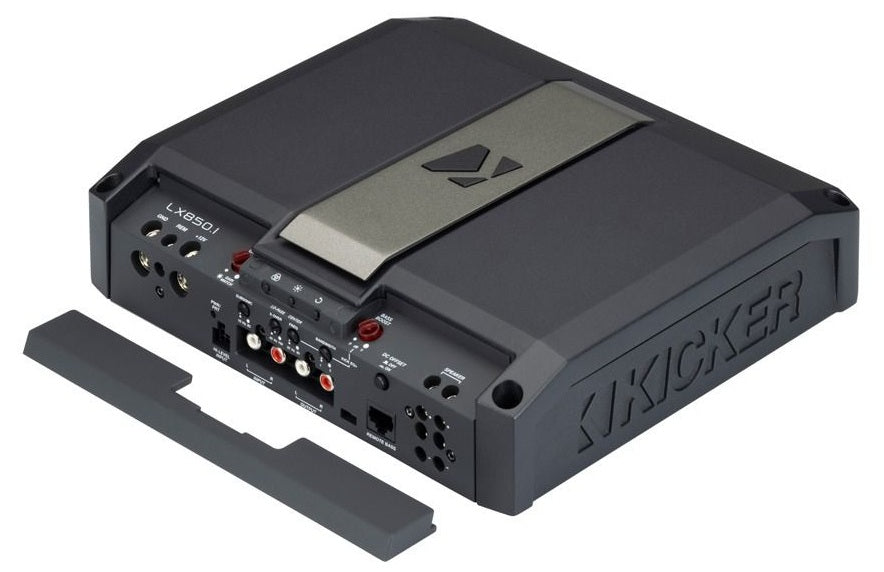 Kicker 51LX8501 1100W Peak (850W RMS) Class D Monoblock Car Amplifier with Bass Remote