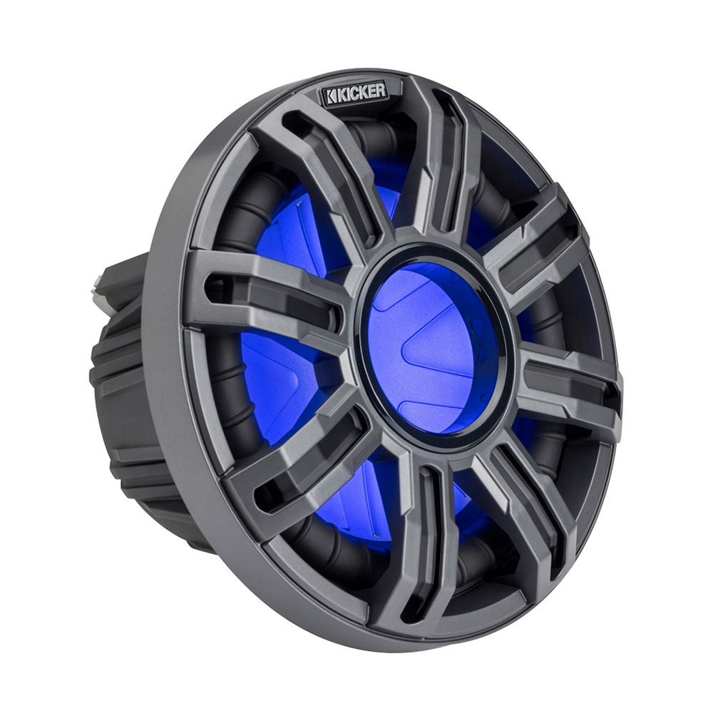 Kicker 51MWF124  12" Marine Premium Subwoofer with RGBW LED lighting for Free Air Use  4 Ohm