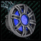 Kicker 51MWF104  10" Marine Premium Subwoofer with RGBW LED lighting for Free Air Use  4 Ohm