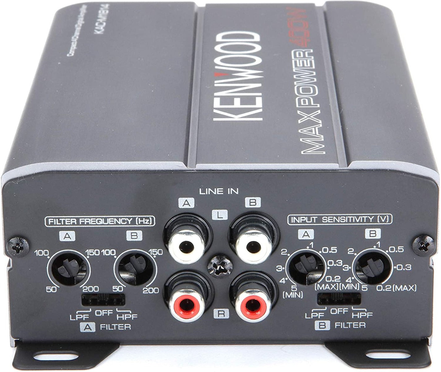 Kenwood KAC-M1814 4 Channel Compact Power Marine/Motorsports Amplifier, Conformal Coated 400W