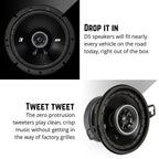 Kicker43DSC69304 DS Series 6x9 Inch 3 Way Car Door Coaxial Speakers 90w RMS