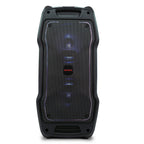 Aiwa KBTUS-400 Bluetooth Light Show Rechargeable Wired microphone input. Guitar input and Bass and treble volume control