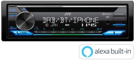 JVC KD-DB912BT Bluetooth DAB-Tuner MP3/WMA/WAV/FLAC iPhone Android illumination
