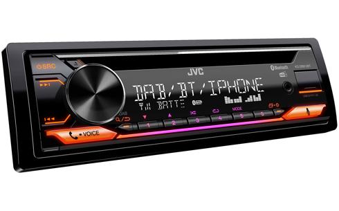 JVC KD-DB912BT Bluetooth DAB-Tuner MP3/WMA/WAV/FLAC iPhone Android illumination