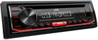JVC KD-T402 Rotary Control Front USB/AUX Input MP3 FLAC Android Playback Car Tuner