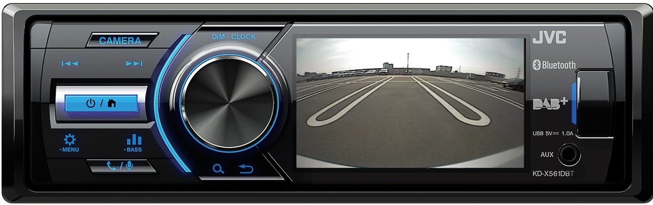 JVC KD-X561DBT Digital Media Receiver with 3-inch Monitor, Built-In DAB Tuner and Built-in Bluetooth® Wireless Technology
