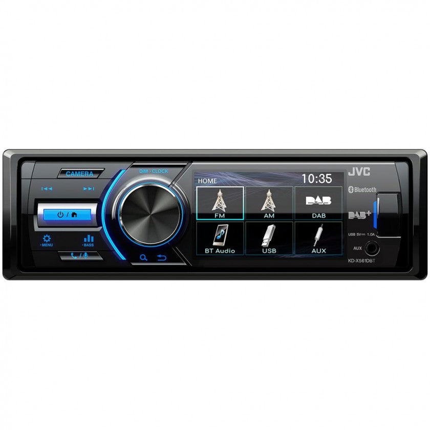JVC KD-X561DBT Digital Media Receiver with 3-inch Monitor, Built-In DAB Tuner and Built-in Bluetooth® Wireless Technology