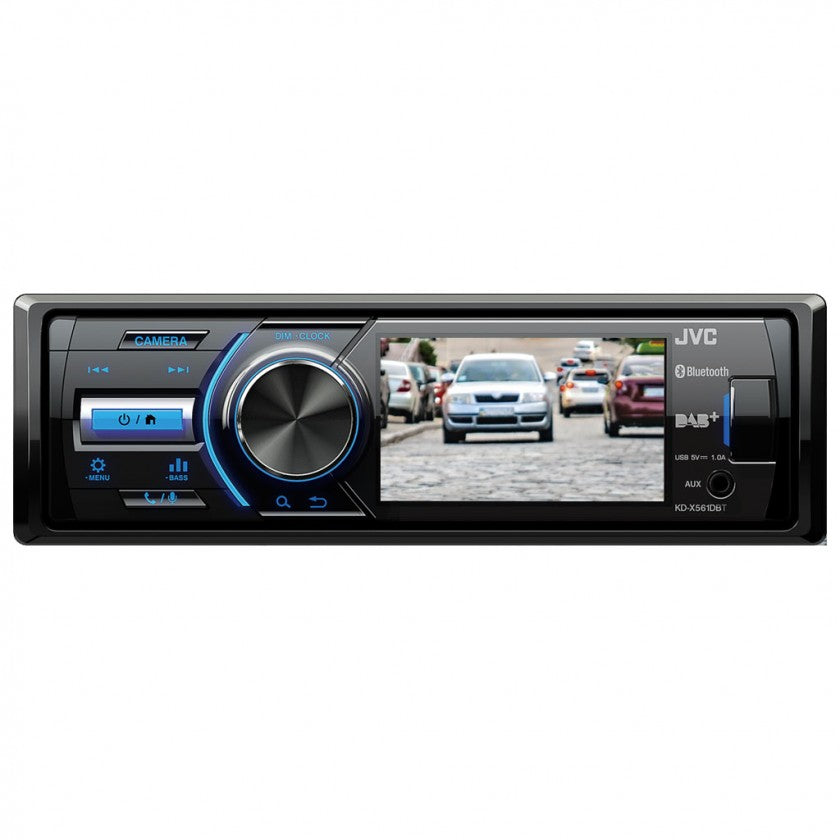 JVC KD-X561DBT Digital Media Receiver with 3-inch Monitor, Built-In DAB Tuner and Built-in Bluetooth® Wireless Technology