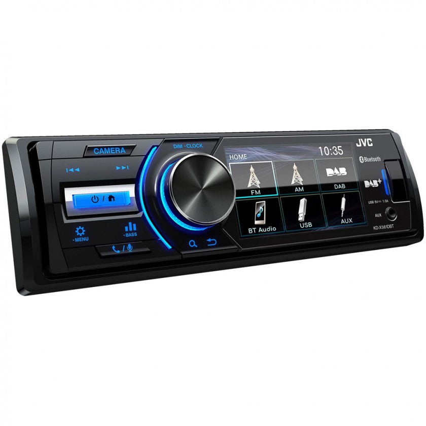 JVC KD-X561DBT Digital Media Receiver with 3-inch Monitor, Built-In DAB Tuner and Built-in Bluetooth® Wireless Technology
