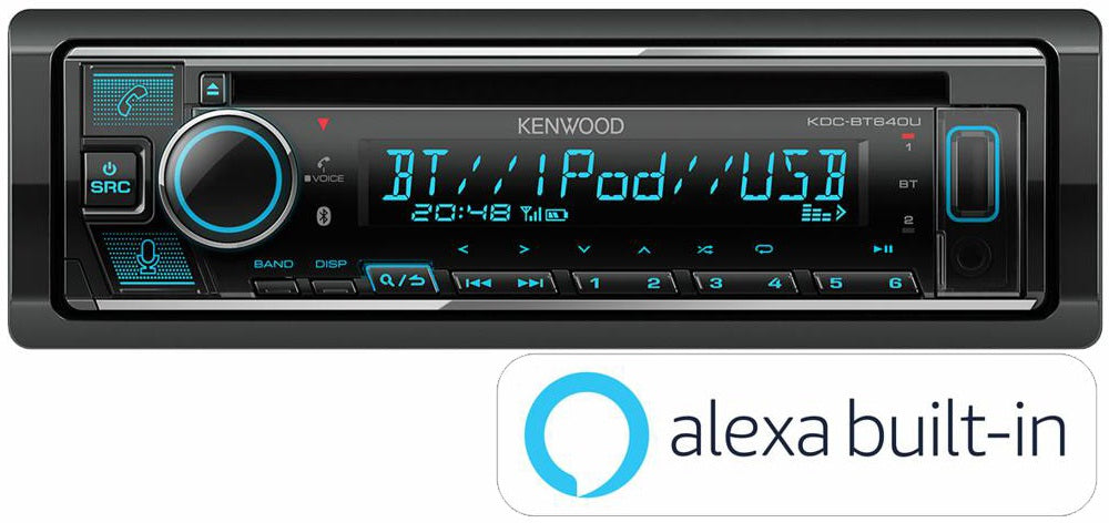 Kenwood KDC-BT640U CD USB Receiver with Bluetooth Spotify & Amazon Alexa Ready