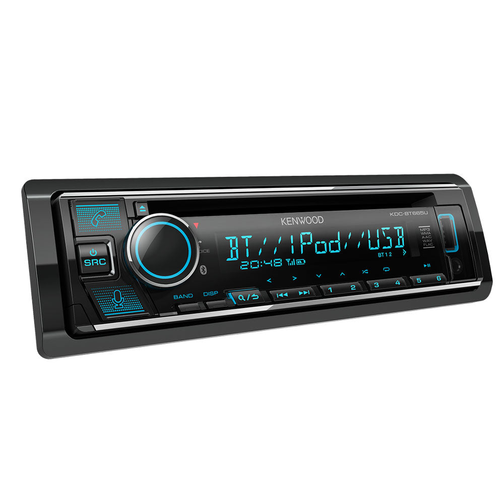 Kenwood KDC-BT665U Single Din CD Media Receiver USB, CD, FLAC, MP3 Bluetooth, Amazon Alexa
