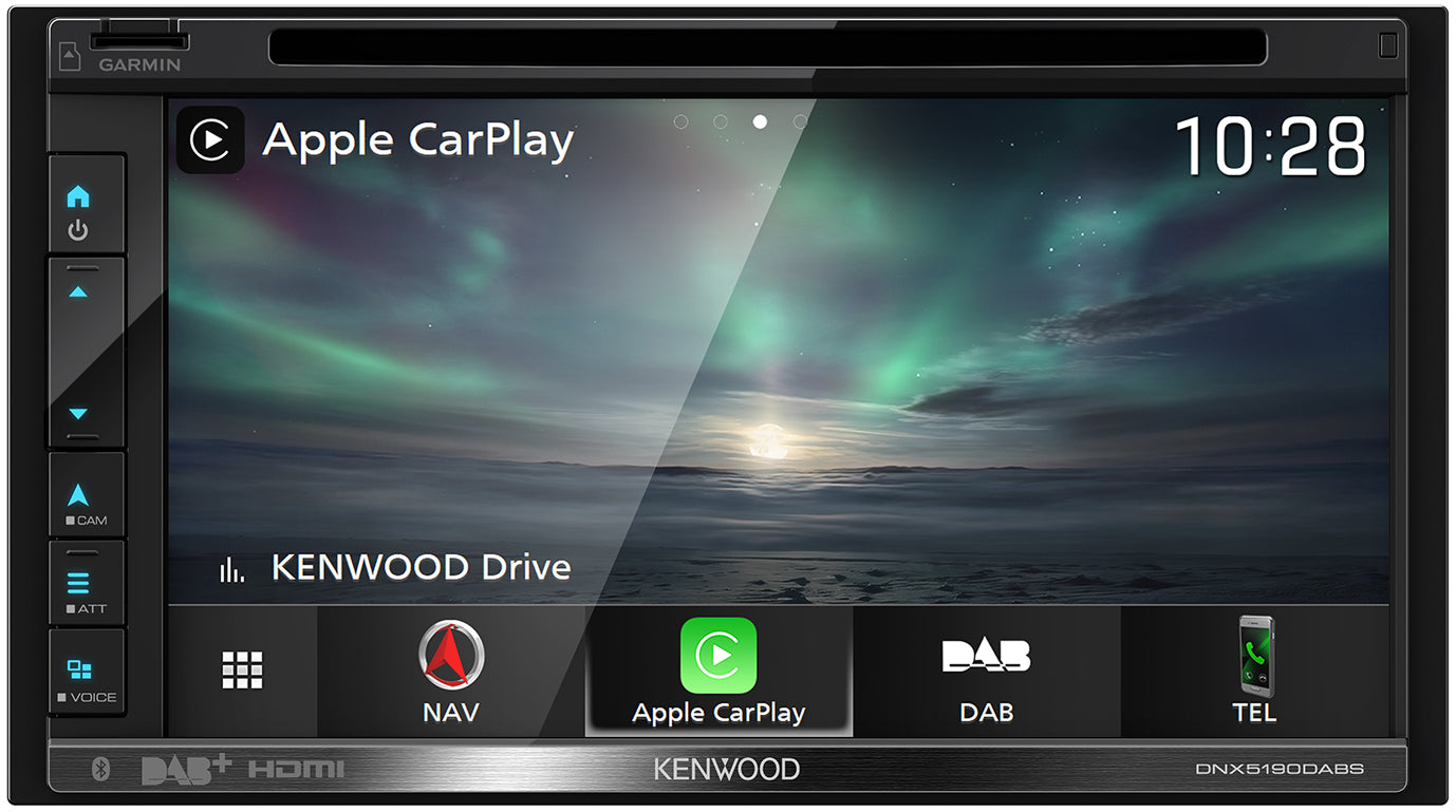 Kenwood DNX5190DABS 6.8" Touchscreen CarPlay, Android Auto with built-in Navigation + DAB Aerial