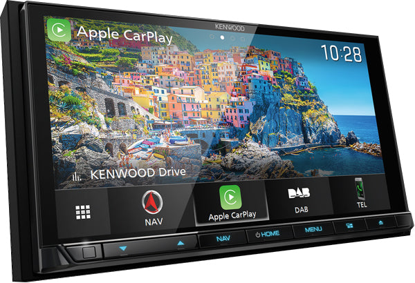 Kenwood DNX7190DABS 7.0" Touchscreen CarPlay, Android Auto with built-in Navigation + Reverse Camera
