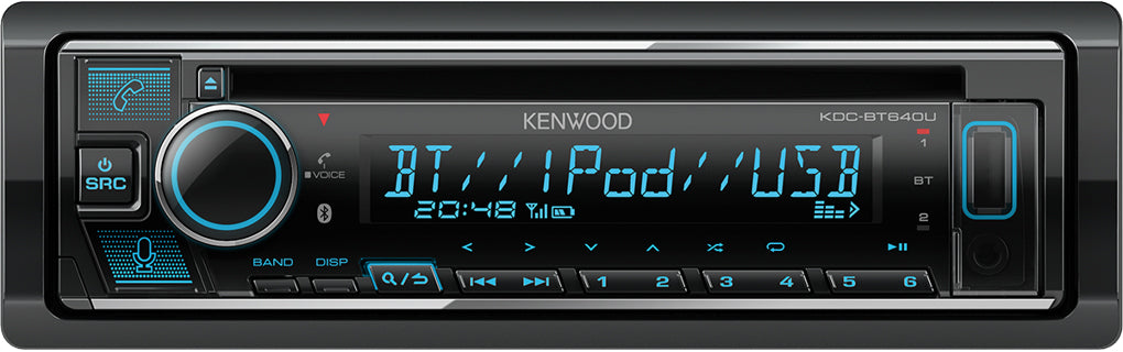 Kenwood KDC-BT640U CD USB Receiver with Bluetooth Spotify & Amazon Alexa Ready