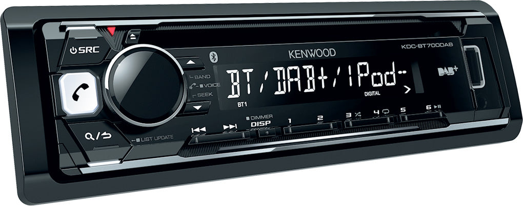 Kenwood KDC-BT760DAB DAB Radio/CD/MP3/WMA/AAC/FLAC Alexa iPhone Android Bluetooth + Aerial