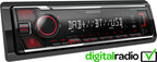 Kenwood KMM-BT408DAB Digital Media Receiver Bluetooth & Digital Radio DAB+ built-in DAB antenna included