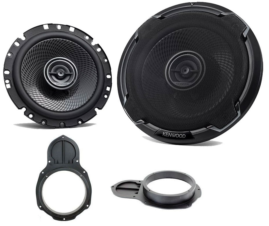 VW Passat & CC B6/B7 Models Kenwood KFC-PS1796 16.5cm 2-Way Front Doors Car Speakers Upgrade Kit