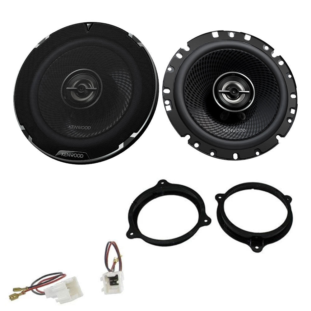Nissan Almera, Juke, Micra, Note, NV200, Pulsar, Qashqai, Teana, Tiida, X-Trail Kenwood KFC-PS1797 16.5cm Front Door Car Speakers Upgrade Kit