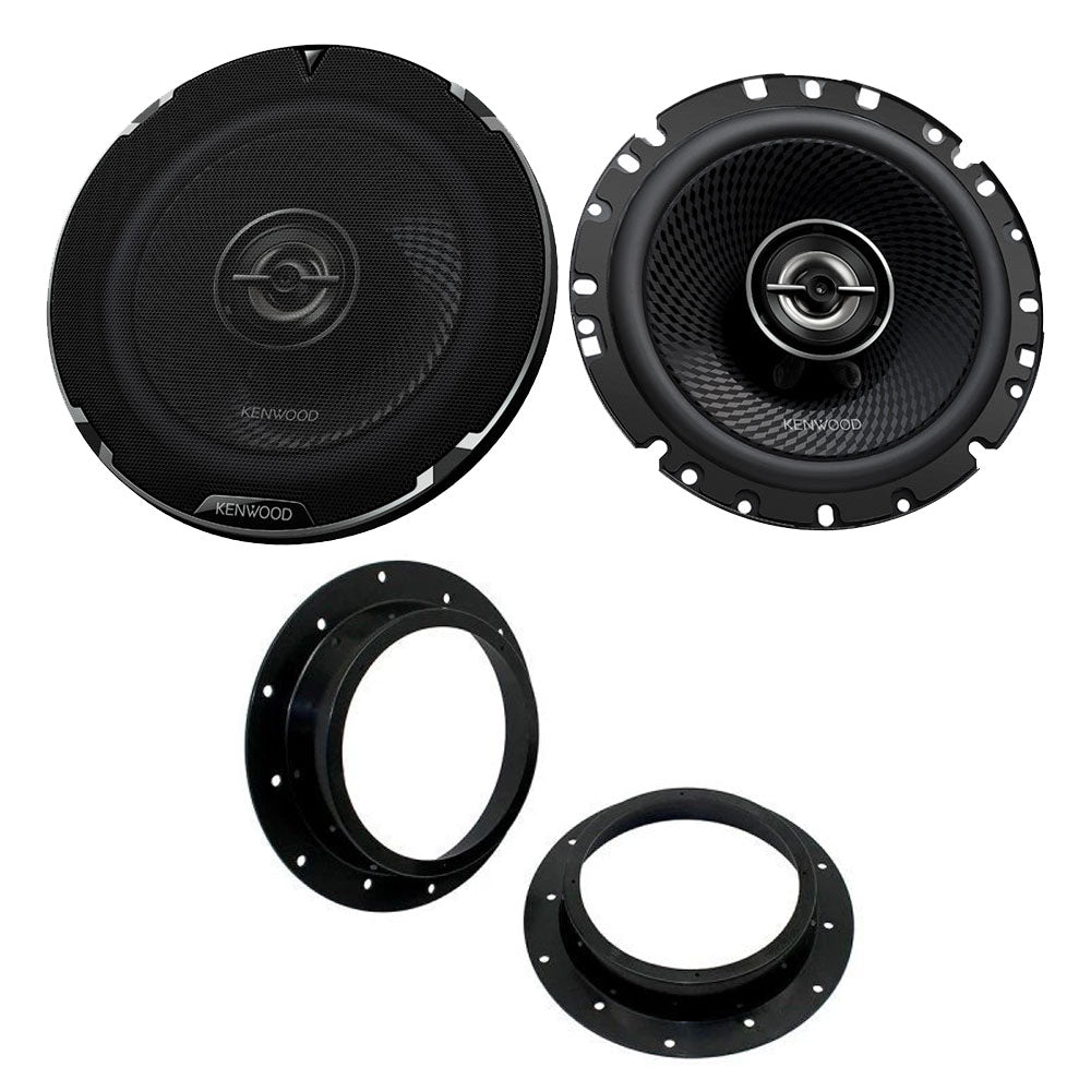 VW Caddy, Caravelle, Golf, Jetta, Multivan, Passat, Sharan, Tiguan, Touareg, Touran, Transporter Kenwood KFC-PS1797 Front Door Speaker Upgrade