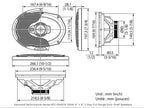 Kenwood KFC-PS6976 - 6"x9" 3-Way 550W Coiaxl Speakers