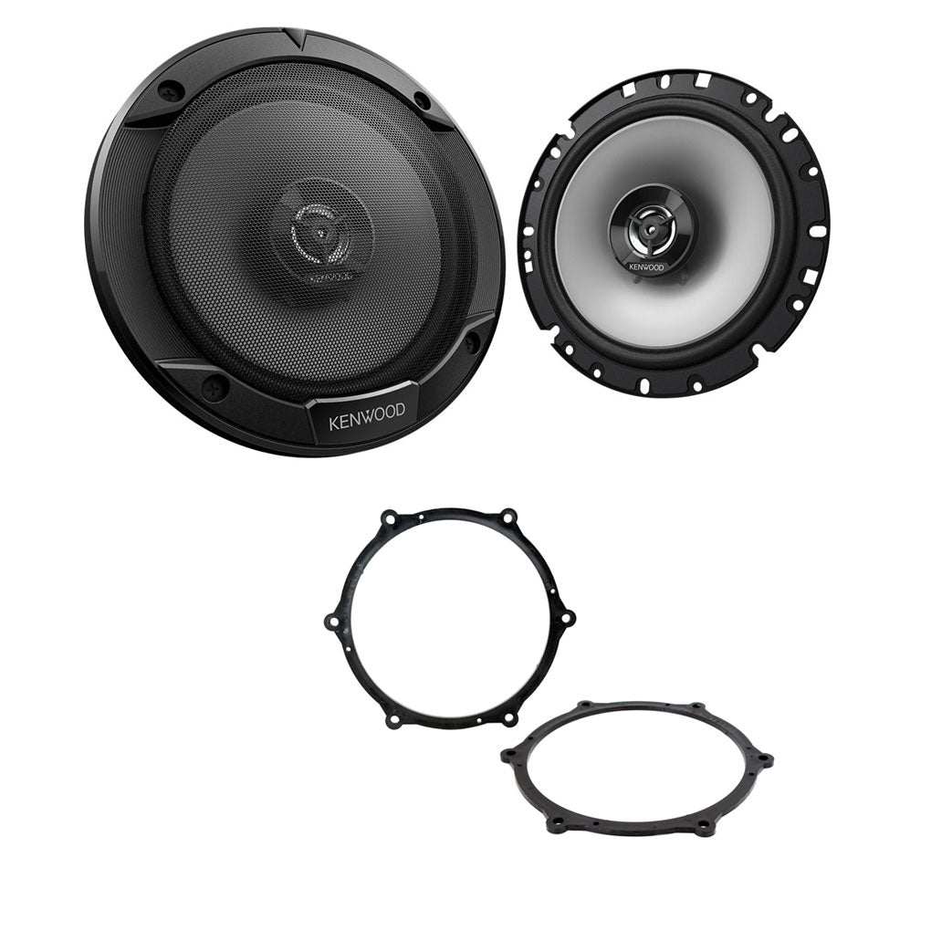 Seat Ibiza 2008 - 2014 Kenwood KFC-S1766 16.5cm Front or Rear Door Car Speakers Upgrade Kit