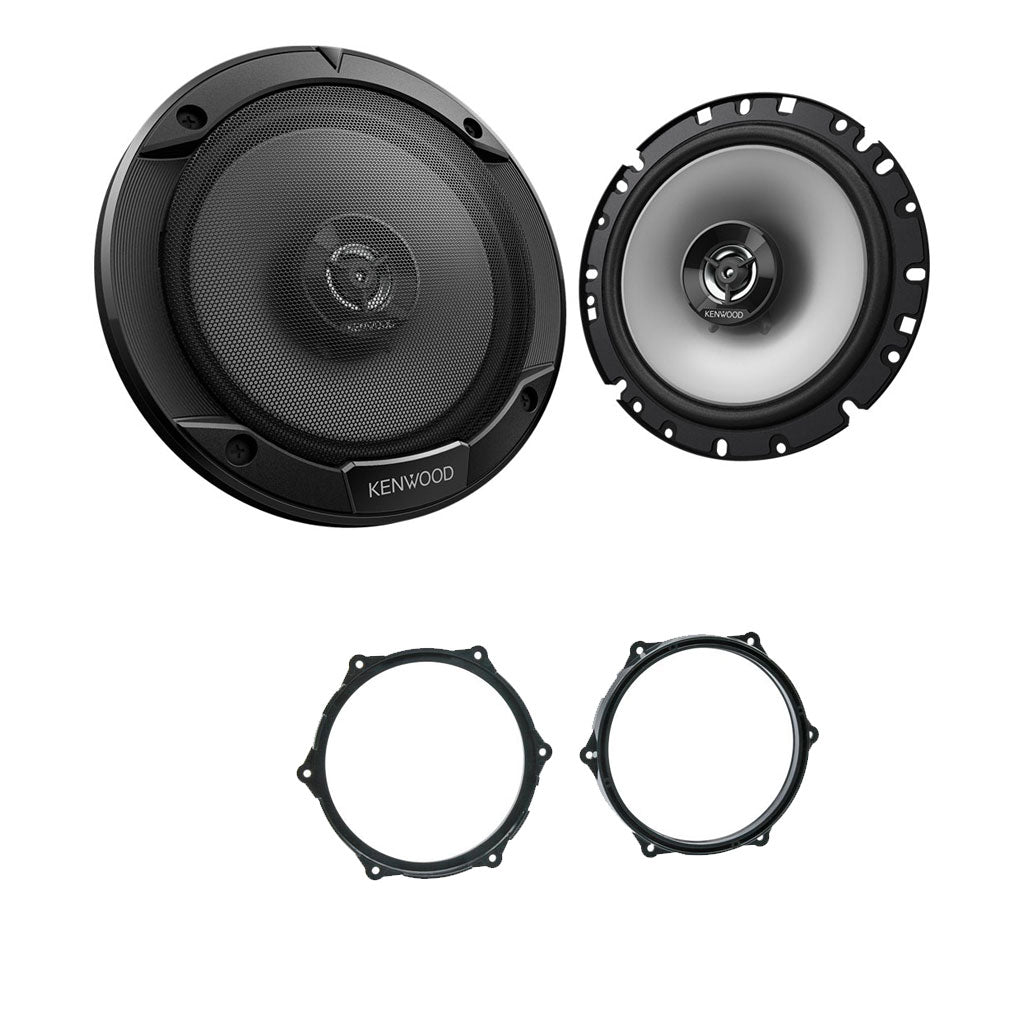 Seat Ibiza 6J 2008 - 2014 Kenwood KFC-S1766 16.5cm Front Doors Car Speakers Upgrade Kit