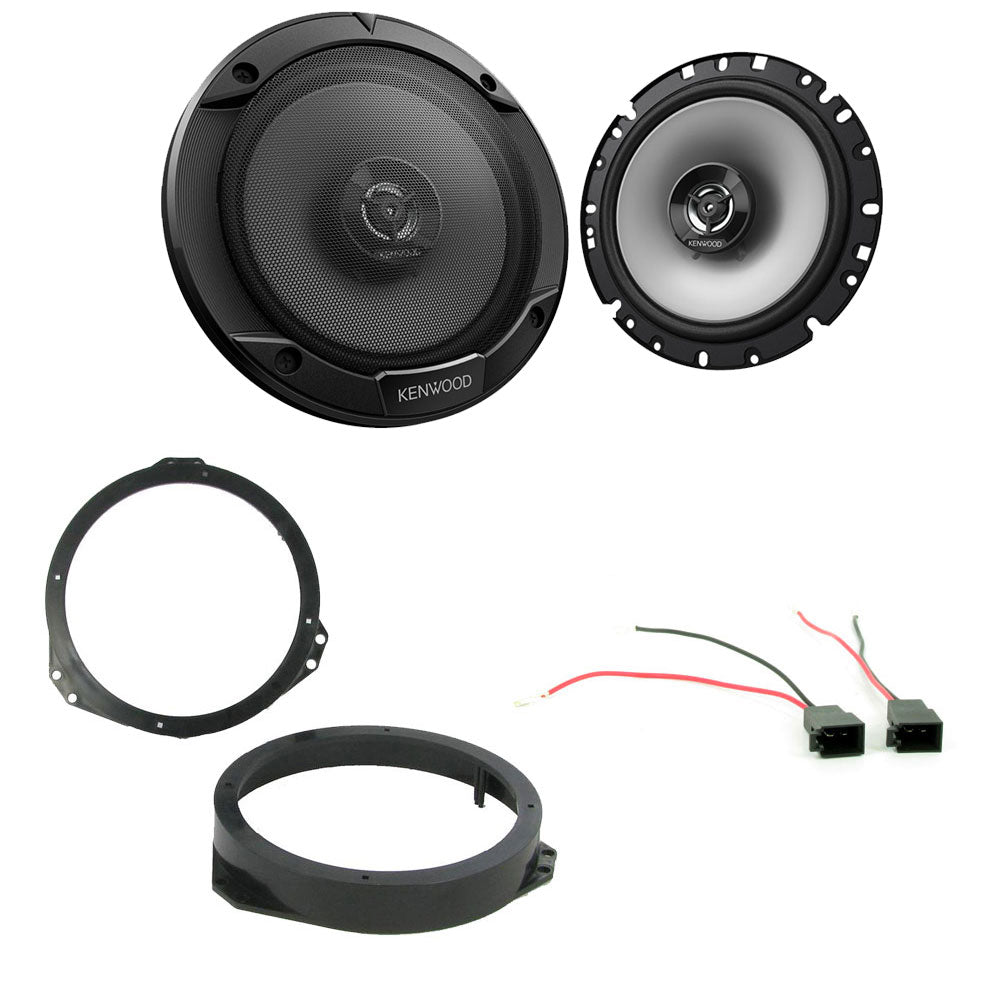 Vauxhall Astra, Calibra, Omega, Meriva, Vectra, Zafira Kenwood KFC-S1766 - 6.5"  300 Watt  2-way Coaxial Car Speakers Adaptor Plugs