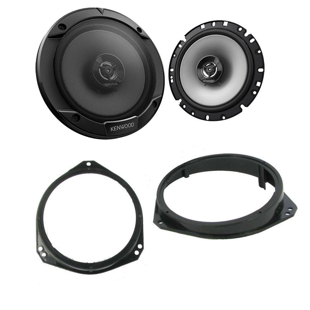 Vauxhall Corsa, Tigra, Vivaro Kenwood KFCS1766 - 6.5"  300 Watt  2-way Coaxial Car Speakers