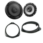 Vauxhall Corsa, Tigra, Vivaro Kenwood KFCS1766 - 6.5"  300 Watt  2-way Coaxial Car Speakers + Plugs
