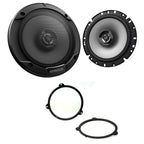 BMW 3 Series E46 Kenwood KFC-S1766 16.5cm Front Door/Rear Shelf 165mm Speakers Upgrade Kit