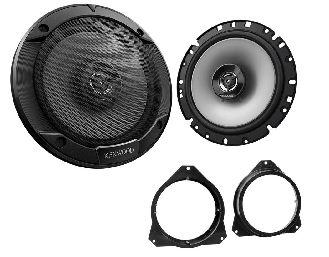 Citroen Berlingo 2008-2018 Kenwood KFC-S1766 2-Way Front Door Speaker Upgrade Kit